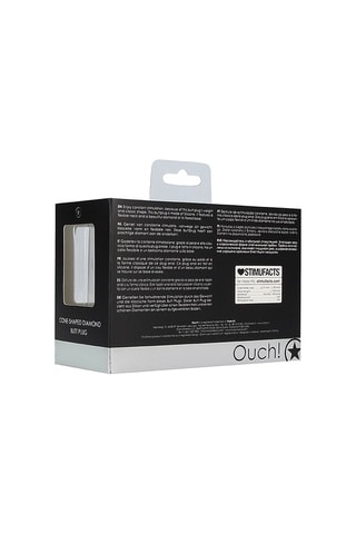 Plug anal - Noir et argenté - 9,6 cm