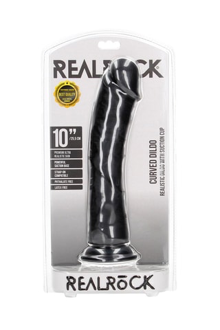 Godemiché réaliste Dildo - Noir - 25,5 cm