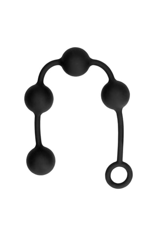 Chapelet anal waterproof - M - Noir - 36 cm