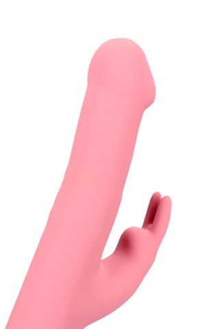 Vibromasseur Rabbit rotatif - Rose - 11 cm