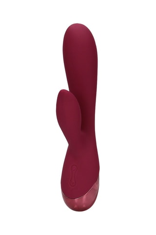 Vibromasseur Rabbit - Rouge - 20 cm