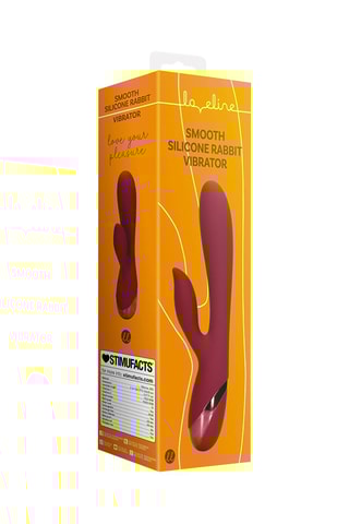 Vibromasseur Rabbit - Rouge - 20 cm