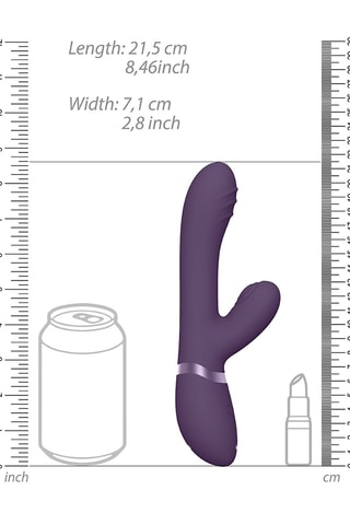 Vibromasseur Tani - Violet - 21,5 cm