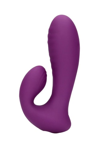 Vibromasseur Rabbit Ultra Soft Silicone G-Spot Vibrator - Violet - 10 cm