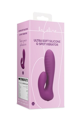 Vibromasseur Rabbit Ultra Soft Silicone G-Spot Vibrator - Violet - 10 cm