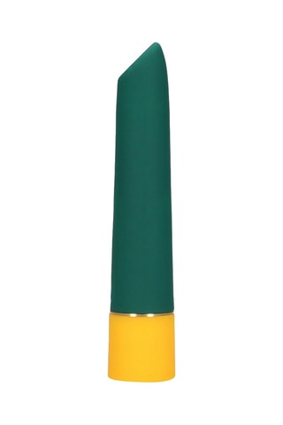  Mini vibrateur Smooth - Vert foncé et jaune