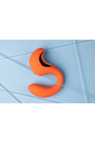 Vibromasseur Rabbit G-Spot - Orange - 13 cm
