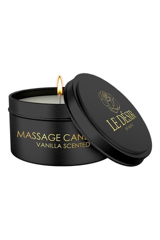 Bougie de massage parfumée en cire de soja - Vanille - 100 g