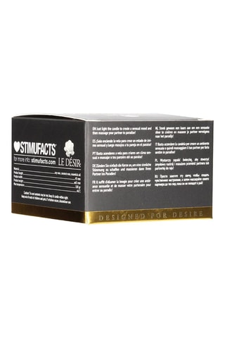 Bougie de massage parfumée en cire de soja - Vanille - 100 g