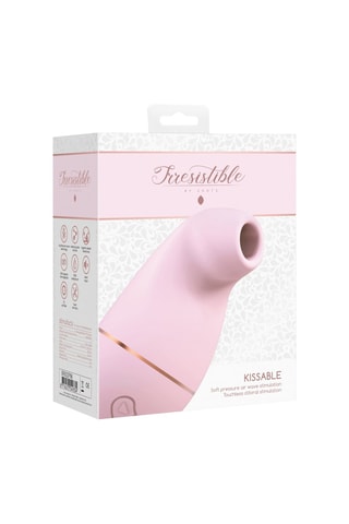 Stimulateur clitoridien Irresistible Kissable - Rose