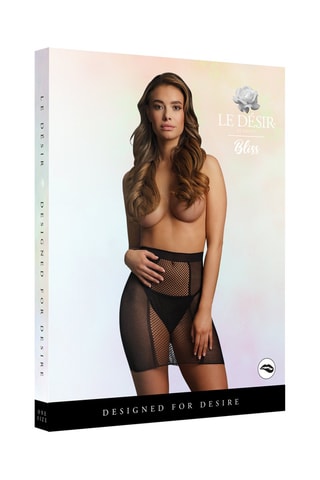 Jupe en résille - Noir