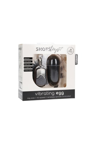 Œuf vibrant à télécommande Noir - 8 cm