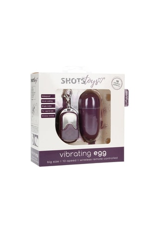 Œuf vibrant à télécommande Violet - 8 cm