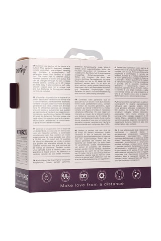 Œuf vibrant à télécommande Violet - 8 cm