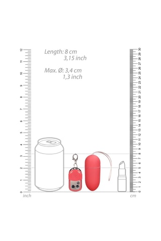 Œuf vibrant à télécommande Rose - 8 cm