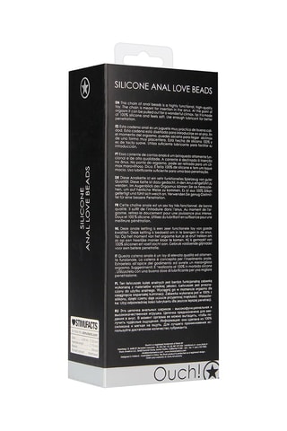 Chapelet anal - Noir - 11,3 cm