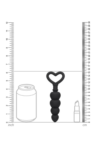 Chapelet anal - Noir - 11,3 cm