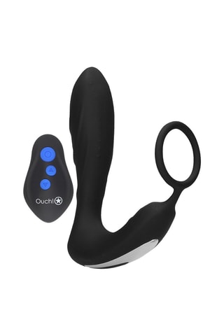 Stimulateur anal et anneau pénien E-stim 11,5 cm