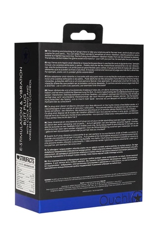 Stimulateur anal et anneau pénien E-stim 11,5 cm