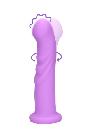 Vibromasseur Ultra Soft Silicone Rotating G-Spot - Lavande - 13,5 cm