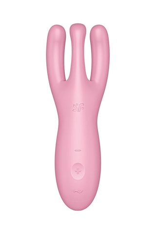 Vibromasseur Threesome 4+ - Lay-on Rose - Satisfyer