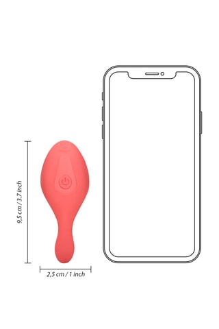 Vibromasseur avec télécommande Loveline by Shots - Terracotta - 7,7 cm