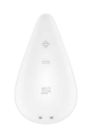 Vibromassseur en silicone waterproof Dew Drop Lay-on Vibrator - Blanc