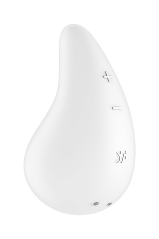 Vibromassseur en silicone waterproof Dew Drop Lay-on Vibrator - Blanc