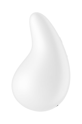 Vibromassseur en silicone waterproof Dew Drop Lay-on Vibrator - Blanc