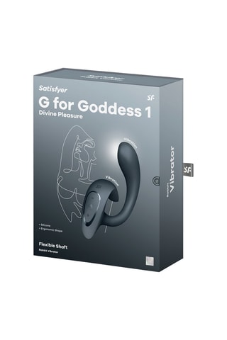 Vibromasseur rabit en silicone waterproof G for Goddess 1 - Gris - 15 cm