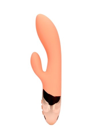 Vibromasseur Rabbit Ultra Soft - Pêche - 11 cm