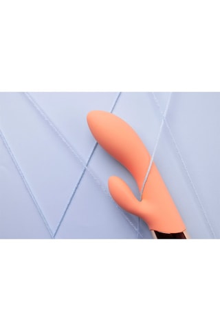 Vibromasseur Rabbit Ultra Soft - Pêche - 11 cm