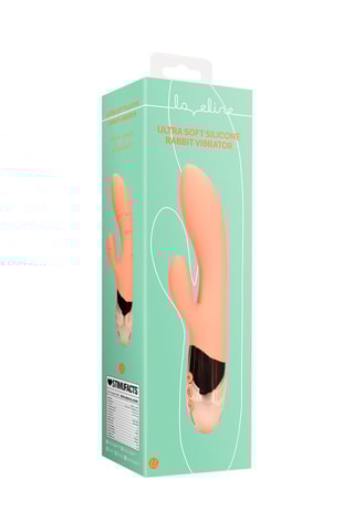 Vibromasseur Rabbit Ultra Soft - Pêche - 11 cm