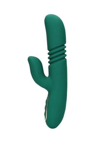 Vibromasseur Rabbit Warming Rotating Beads and Thrusting Rabbit Vibrator - 14,2 cm - Vert