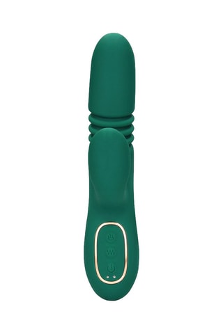 Vibromasseur Rabbit Warming Rotating Beads and Thrusting Rabbit Vibrator - 14,2 cm - Vert