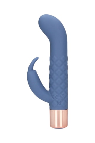 Mini-vibromasseur Rabbit Loveline - Bleu - 9,5 cm