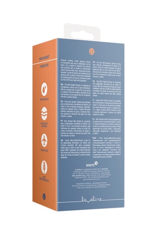 Mini-vibromasseur Rabbit Loveline - Bleu - 9,5 cm