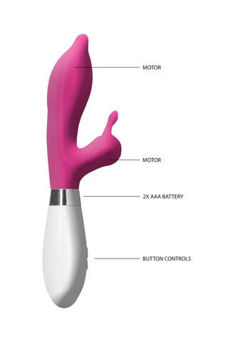 Vibromasseur Rabbit Adonis - Rose - 21,8 cm