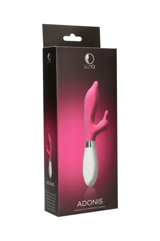 Vibromasseur Rabbit Adonis - Rose - 21,8 cm