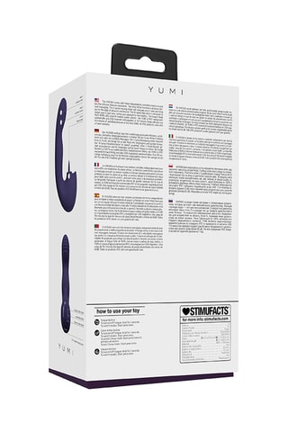 Vibromasseur Yumi Violet - 13,7 cm