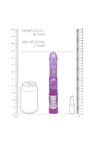 Vibromasseur Dolphin Violet - 22,5 cm