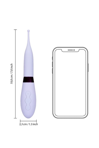 Vibromasseur à pointe Loveline by Shots - Lilas