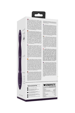 Vibromasseur Rabbit 360°C Niva - Violet - 21 cm