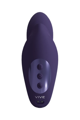 Vibromasseur avec billes de massage Yuki - Violet - 16,6 cm