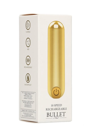 Vibromasseur rechargeable - Doré - 7,7 cm