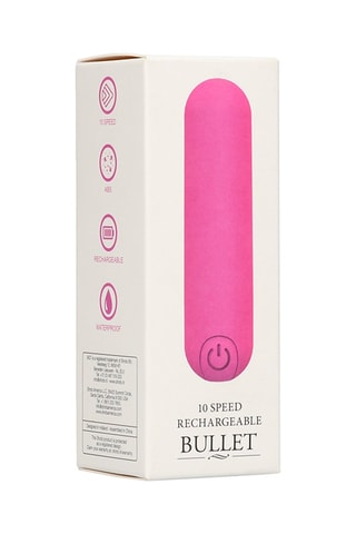 Vibromasseur rechargeable - Rose - 7,7 cm