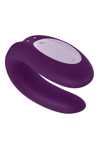 Vibrateur de couple waterproof Double Joy Satisfyer - Violet - 9 cm