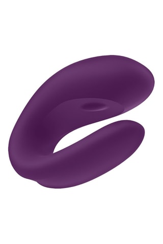 Vibrateur de couple waterproof Double Joy Satisfyer - Violet - 9 cm