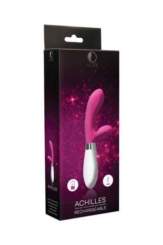 Vibromasseur Rabbit Achilles - Rose - 21 cm
