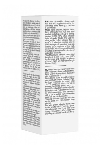 Vibromasseur rechargeable 7,7 cm - Violet